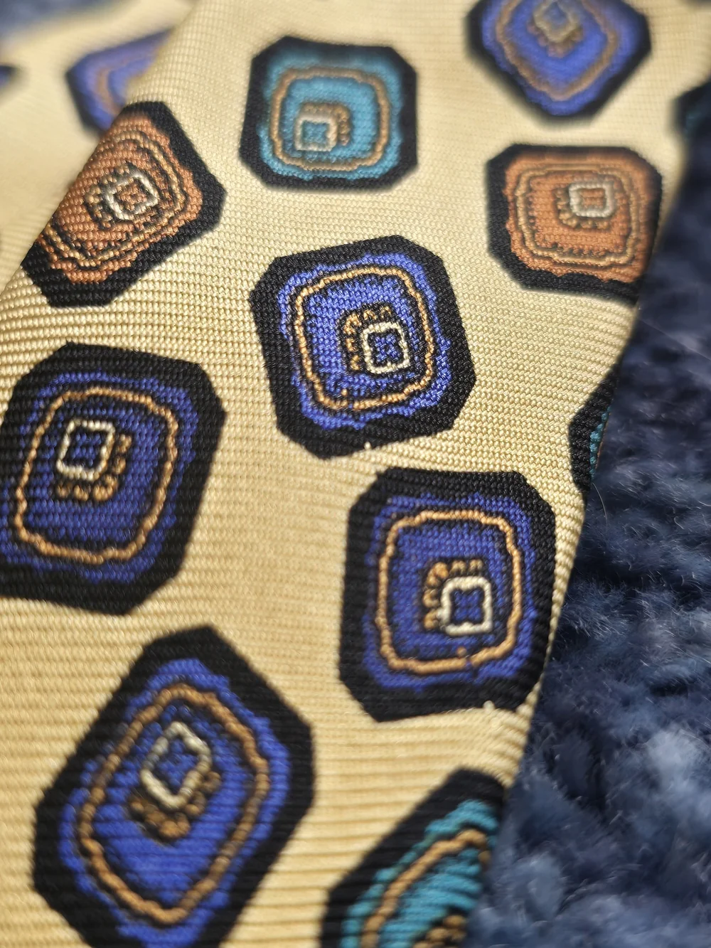 Stefano Ricci Men’s Yellow Geometric 100% Silk Tie